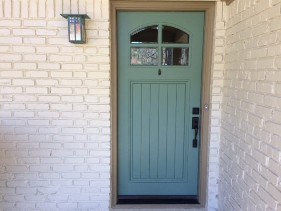 front door - Privilege Green SW 6193 - Patsy Overton Interiors